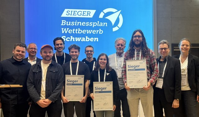 Sieger im Businessplan Wettbewerb Schwaben 2026